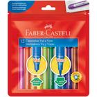 Canetinha vai e vem faber castell 12 cores