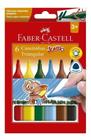 Canetinhas Jumbo Triangular 6 Cores - Faber Castell