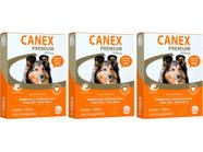 Canex Premium 900mg Vermifugo Cães Até 10kg 4 Comprimidos - 3 Unidades