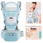 Canguru Carregador de Bebê Ergonômico Premium com Assento na Cintura até 25kg 0 - 36 Meses 12 posições - Baby Bear