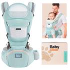 Canguru para Bebê Seguro com Apoio e Bolso 12 Posições Ergonômico 4 em 1 Baby Bear Props