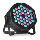 Canhão de Luz Festa Refletor 36 Leds Rgb Dmx Master Bivolt