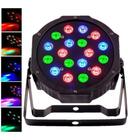 Canhão De Luz Rgb Refletor 18W Leds Strobo Rítmico Dj Festa - Alinee