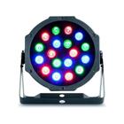 Canhão Jogo de Luz 18 LEDs 3w RGB DMX Festa Balada Evento Dj 605