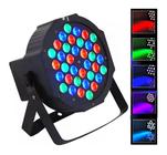 Canhão Jogo de Luz 36 LED RGB Mini Par Festa Balada MO-TY36 - Átomo