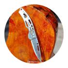 Canivete Barretos Aço Inox 420 Versátil Ergonômico Pequeno Lamina Afiada