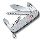 Canivete Suíço Farmer Alox Silver Victorinox 9 funções Original 0.8241.26