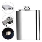 Cantil de Bolso Aço Inox 230ml Bebida Porta Whisky Garrafinha Garrafa Bar Frasco Whiskeira Vodka 8 oz Batidas - Uny Gift