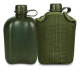 Cantil militar plastico 900ml verde ntk com capa