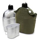 Cantil térmico com caneca de alumínio 900ml trilha camping