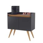 Cantinho do café aparador gold 2 portas buffet retro 3 cores.