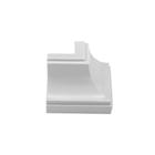 Canto/Quina Externo p/ acabamento em Moldura Forro PVC, kit 10 unid. cor Branco Neve