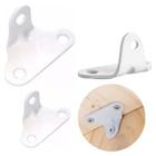 Cantoneira De Aço 3 Furos Epoxi Branco Embalagem Industrial (Kit C/100 Un)