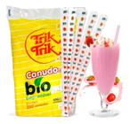 Canudo Biodegradável Para Milk-shake 6mm Caixa 2500 unidades