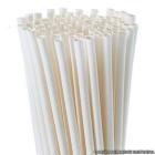 Canudo de papel biodegradável - 25 canudos branco