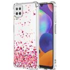 Capa Anti Choque Chuva de Corações Para Samsung Galaxy M62