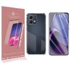 Capa anti impacto transparente + Película De Hydrogel HD Para Moto G84 XT2347 6.55 - Luiza Cell25