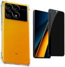 Capa Anti Impactos Compatível com Poco X6 Pro + Película 3D Privacidade