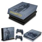 Capa Anti Poeira e Skin Compatível PS4 Fat - Uncharted 4 Limited Edition