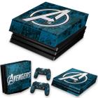 Capa Anti Poeira e Skin Compatível PS4 Pro - Avengers Vingadores Comics - Pop Arte Skins