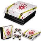 Capa Anti Poeira e Skin Compatível PS4 Pro - Cena De Crime Scene