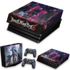 Capa Anti Poeira e Skin Compatível PS4 Pro - Devil May Cry 5