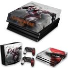 Capa Anti Poeira e Skin Compatível PS4 Pro - God Of War A