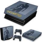 Capa Anti Poeira e Skin Compatível PS4 Pro - Uncharted 4 Limited Edition