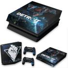 Capa Anti Poeira e Skin Compatível PS4 Slim - Detroit Become Human