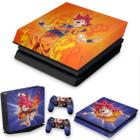 Capa Anti Poeira e Skin Compatível PS4 Slim - Dragon Ball Super Goku