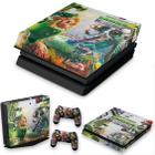 Capa Anti Poeira e Skin Compatível PS4 Slim - Plants Vs Zombies Garden Warfare