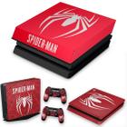 Capa Anti Poeira e Skin Compatível PS4 Slim - Spider-Man Bundle