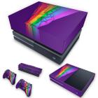 Capa Anti Poeira e Skin Compatível Xbox One Fat - Rainbow Colors Colorido