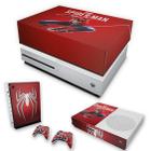 Capa Anti Poeira e Skin Compatível Xbox One S Slim - Homem Aranha Spider-Man