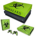 Capa Anti Poeira e Skin Compatível Xbox One X - Biohazard Radioativo