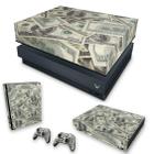 Capa Anti Poeira e Skin Compatível Xbox One X - Dollar Money Dinheiro - Pop Arte Skins