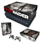 Capa Anti Poeira e Skin Compatível Xbox One X - Tomb Raider