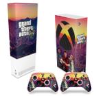 Capa Anti Poeira e Skin Compatível Xbox Series S Vertical - GTA V