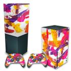 Capa Anti Poeira e Skin Compatível Xbox Series X - Abstrato 103 - Pop Arte Skins