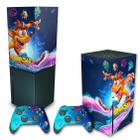 Capa Anti Poeira e Skin Compatível Xbox Series X - Crash Bandicoot 4