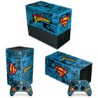 Capa Anti Poeira e Skin Compatível Xbox Series X Horizontal - Superman Comics