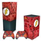 Capa Anti Poeira e Skin Compatível Xbox Series X - The Flash Comics