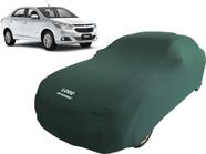 Capa Automotiva Chevrolet Cobalt Tecido Helanca Cor Verde - Mz