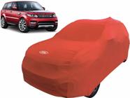 Capa Automotiva De Tecido Range Rover Sport Cor Vermelha