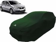 Capa Automotiva Renault Sandero De Tecido Helanca Cor Verde - MZ Auto Parts