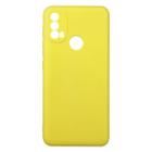Capa Aveludada Amarelo compatível Moto E40 6.5 XT2159 + Película Vidro 9h - Cell In Power25