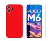 Capa Aveludada Compativel Com Xiaomi Poco M6 Pro + Pelicula Hidrogel - GR Global Revolution