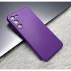 Capa Aveludada Compatível Para Samsung S24 Roxo