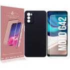 Capa Aveludada Premium Compativel Moto G42 XT2233 6.4 + Pelicula Vidro 9h - Luiza Cell25