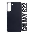 Capa Aveludada Preta + Película De Hydrogel HD Compatível Para Galaxy S22 S901 6.1